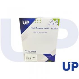 CTS Alpa-Cartridge A4 Multipurpose Labels 16 Per Sheet 99.1 x 34mm (White) Pack of 100 A4MPL16
