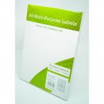Alpa-Cartridge A4 Multipurpose Labels 16 Per Sheet 99.1 x 34mm (White) Pack of 100 A4MPL16