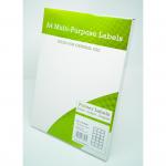 Alpa-Cartridge A4 Multipurpose Labels 18 Per Sheet 63.5 x 46.5mm (White) Pack of 100 A4MPL18