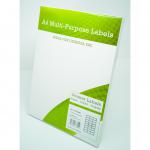 Alpa-Cartridge A4 Multipurpose Labels 24 Per Sheet 64 x 33.9mm (White) Pack of 100 A4MPL24