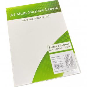 CTS Alpa-Cartridge A4 Multipurpose Labels 65 Per Sheet 38.1 x 21.2mm