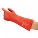 The picture shows a pair of large AlphaTec Trade Specific Gloves by Ansell. The gloves have the words Alphatec 15-554 printed on the front and have a textured grip pattern. They appear to be made of a light blue material and have an open cuff design.