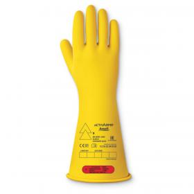 Ansell LOW VOLTAGE ELECTR INSULATING GLOVE (CLASS 0) 14” SIZE 9 L ANRIG014YL