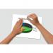 Wall Mounted Magnetic Glass Board 1200x900x9mm - Super White B1400
