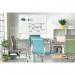 Wall Mounted Magnetic Glass Board 1500x1000x9mm - Super White B1500