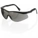 The photograph features a pair of Beeswift Colorado Safety Spectacles in grey. The glasses have a sleek design with protective lenses and a durable frame. The Beeswift logo is visible on the side of the glasses. These glasses provide stylish and essential eye protection on the job.