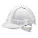 Beeswift Economy Vented Safety Helmet White  BBEVSHW