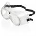 In the picture, a pair of Beeswift General Purpose Goggles in clear color sit on a table. The goggles have a sleek design and are made of durable materials. The Beeswift logo is visible on the side of the goggles. These goggles are ideal for various tasks, providing protection and clarity for the wearers eyes.