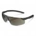 This photograph features a pair of sleek, smoke-colored spectacles from Beeswift Glasses and Goggles. The anti-fog coating and ergo temple design provide comfort and functionality, making these glasses a practical choice for any situation.
