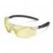 This picture features a pair of Beeswift Glasses and Goggles with an Anti-Fog coating and a yellow frame. The design includes Ergo Temple Spectacles for comfortable wear.