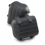 The photograph features a pair of Beeswift Pu Knee Pads in black, designed specifically for Beeswift Trousers. The knee pads offer superior protection and durability, perfect for any task that requires kneeling. The black color adds a sleek and professional touch to the overall appearance of the trousers.