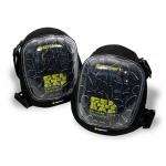 In the photo, a pair of Beeswift trousers can be seen with the added accessory of a heavy duty gel knee pad. The trousers have a durable, rugged look and the knee pad has a thick, cushioned appearance. Both items bear the Beeswift branding.