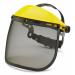 A photo of Beeswift Glasses and Goggles with a Black Universal Mesh Visor, the perfect combination of safety and style for any task. The visor adds an extra layer of protection while the glasses ensure clear vision. Stay safe and comfortable with this versatile accessory.