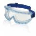 A photo of Beeswift Glasses and Goggles Beeswift B-Brand Premium Goggle in Blue Fr showcases a sturdy and stylish design. The goggle has a blue tinted lens and a comfortable, adjustable strap. The Beeswift logo is prominently displayed on the strap. The goggle offers both protection and style for any activity.