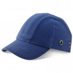 This image shows a royal blue Beeswift Hard Caps safety baseball cap. The cap features the Beeswift logo on the front and has a sturdy brim to protect the wearer from the sun. The cap has an adjustable strap at the back for a secure and comfortable fit.