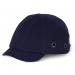 This image features a navy blue Beeswift Hard Caps Beeswift Short Peak Safety Baseball Cap. It has a structured design with a short peak for added protection. The cap is adorned with the Beeswift logo in white on the front.