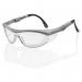 The image shows a pair of Beeswift safety spectacles with clear and grey lenses, designed for use in Utah. The glasses feature the Beeswift logo on the frames and provide protection for the eyes from potential hazards.