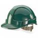 In the photo, you can see a bright green Beeswift hard hat with the brand name and model number, Comfort Vented Safety Helmet clearly labeled. The helmet features ventilation holes on the sides and a durable construction, perfect for on-the-job safety.