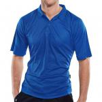 This image features a fantastic Beeswift B-Cool Wicking Polo Shirt in royal blue, size large. The lightweight fabric and stylish design make it a perfect addition to any wardrobe. The iconic Beeswift logo adds a touch of sophistication to this sporty top.