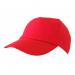 A close-up photograph of a red Beeswift baseball cap, with the brands logo embroidered in white on the front panel. The cap has a structured design with a curved brim and an adjustable strap at the back. Perfect for adding a pop of color to any casual outfit.
