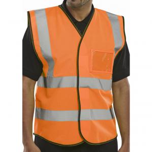 Beeswift Hi Viz Id Vest En20471 Orange S BD108ORS