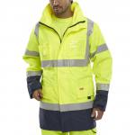 Beeswift Two Tone Breathable Traffic Jacket Saturn Yellow / Navy 3XL BD109SYNXXXL