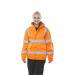 The Beeswift High Visibility Jacket is a vibrant orange color, with a sleek and tailored fit. It features a durable bomber style construction and is designed specifically for women. The reflective strips provide maximum visibility, making it an ideal choice for outdoor activities.