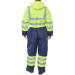 Beeswift Two Tone Hiviz Thermal Waterproof Coverall Saturn Yellow / Navy M BD900SYNM