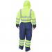 Beeswift Two Tone Hiviz Thermal Waterproof Coverall Saturn Yellow / Navy M BD900SYNM