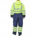 Beeswift Two Tone Hiviz Thermal Waterproof Coverall Saturn Yellow / Navy S BD900SYNS