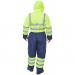 Beeswift Two Tone Hiviz Thermal Waterproof Coverall Saturn Yellow / Navy XL BD900SYNXL