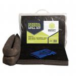 The beeswift spillage control kit includes a 20L Fentex container with a range of general purpose tools to effectively manage and contain spills. The kit features absorbent pads, socks, and gloves, along with disposal bags and instructions for safe clean-up.