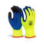 The Beeswift Latex Gloves are iconic in their bright Saturn Yellow color. These Thermo-Star Fully Dipped Gloves have a durable, yet flexible feel and feature the Beeswift logo on the wrist. Perfect for any task, these gloves provide reliable protection and a comfortable fit.