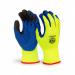 This photograph shows Beeswift Gloves Beeswift Latex Thermo-Star Fully Dipped Glove in a vibrant Saturn Yellow color. The glove is fully coated, providing protection and durability. It comes in size 11, making it suitable for larger hands.