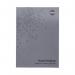 The photograph shows a stack of Rhino Stationery A4 book-keeping books, each with 32 pages. The cover reads Accounts & Analysis and features a rhinoceros logo. The pages have a standard ruling for easy record-keeping. The pack contains 144 books.