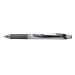 Rollerball Pens Pentel EnerGel XM Retractable Gel Rollerball Pen 0.7mm Black Pack of 12 BL77-AO