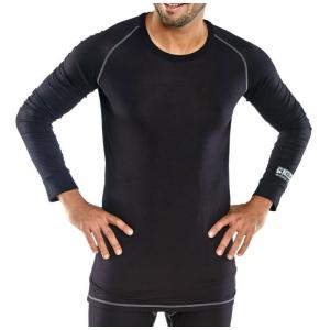 Beeswift Base Layer Long Sleeve Vest Black 2XL BLVXXL