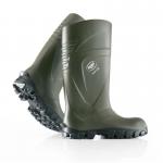 A pair of sturdy and reliable Steplite Wellington Boots from Bekina, featuring a solid grip for maximum safety and protection. The boots are a bright green color and size 7 / Eu 41, perfect for any outdoor activity.