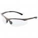 The image shows a pair of Bolle glasses and goggles with clear lenses. The safety contour design is sleek and modern, providing excellent protection for the eyes. These glasses are perfect for any job that requires safety eyewear.