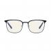 The photograph captures the sleek design of the Bolle Tokyo Mens Problu glasses, with its vibrant blue frame and clear lenses. The unique curved shape of the frame adds a touch of modernity to the classic aviator-style design, making them a stylish and practical choice for everyday wear.