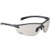 The photograph captures a collection of Bolle glasses and goggles, specifically the Bolle Safety Silium+ Platinum Csp. They have a sleek design and are equipped with the BOSILPCSPPLUS feature.