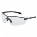 This image features a pair of Bolle Safety Silium+ Platinum Clear glasses, also known as Bolle Glasses and Goggles. The lenses are clear, and the frame is sleek and modern, giving off a professional and stylish look.