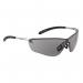 The photograph features a pair of sleek Bolle glasses and goggles in a stylish grey color. The Bolle Safety Silium Spectacles feature a modern design and clear lenses, providing reliable eye protection for any task.