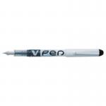 Pilot V-Pen White Barrel Fountain Pen Black - Medium Tip (12) BOX45012326516