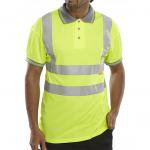 Beeswift B-Seen EN ISO 20471 Hi Vis Yellow Polo Large BPKSENSYL