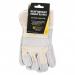 The image shows a pair of grey Beeswift B-Safe Canadian high quality leather rigger gloves. They feature the Beeswift trade specific logo and are designed for heavy duty work. The leather material provides durability and protection while the grey color gives them a professional look.