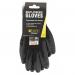 These Beeswift Trade Specific Gloves feature a black multi-purpose PU coating and come in size L as a pair. The gloves are designed for various trade tasks and offer protection and grip with their durable construction and textured finish.