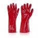 Beeswift B-Safe PVC Gauntlet 16” Red 16” (Pair) BS056