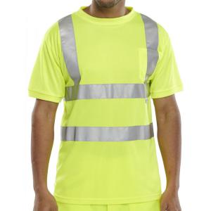 Beeswift Crew Neck T-Shirt Saturn Yellow XL BSCNTSENSYXL
