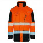 Beeswift DELTIC HI-VIS JACKET TWO-TONE Orange Black 3XL BSDJTTORBL3XL